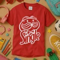 Funny Valentine's Day Single Chips Logo Kids T-Shirt thumb 3