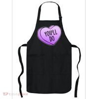 Funny Valentine's Day You'll Do Candy Heart Anti-Valentine Apron thumb 0