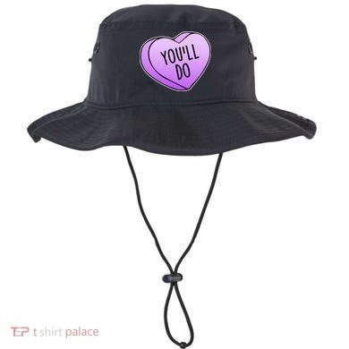 Funny Valentine's Day You'll Do Candy Heart Anti-Valentine Bucket Hat