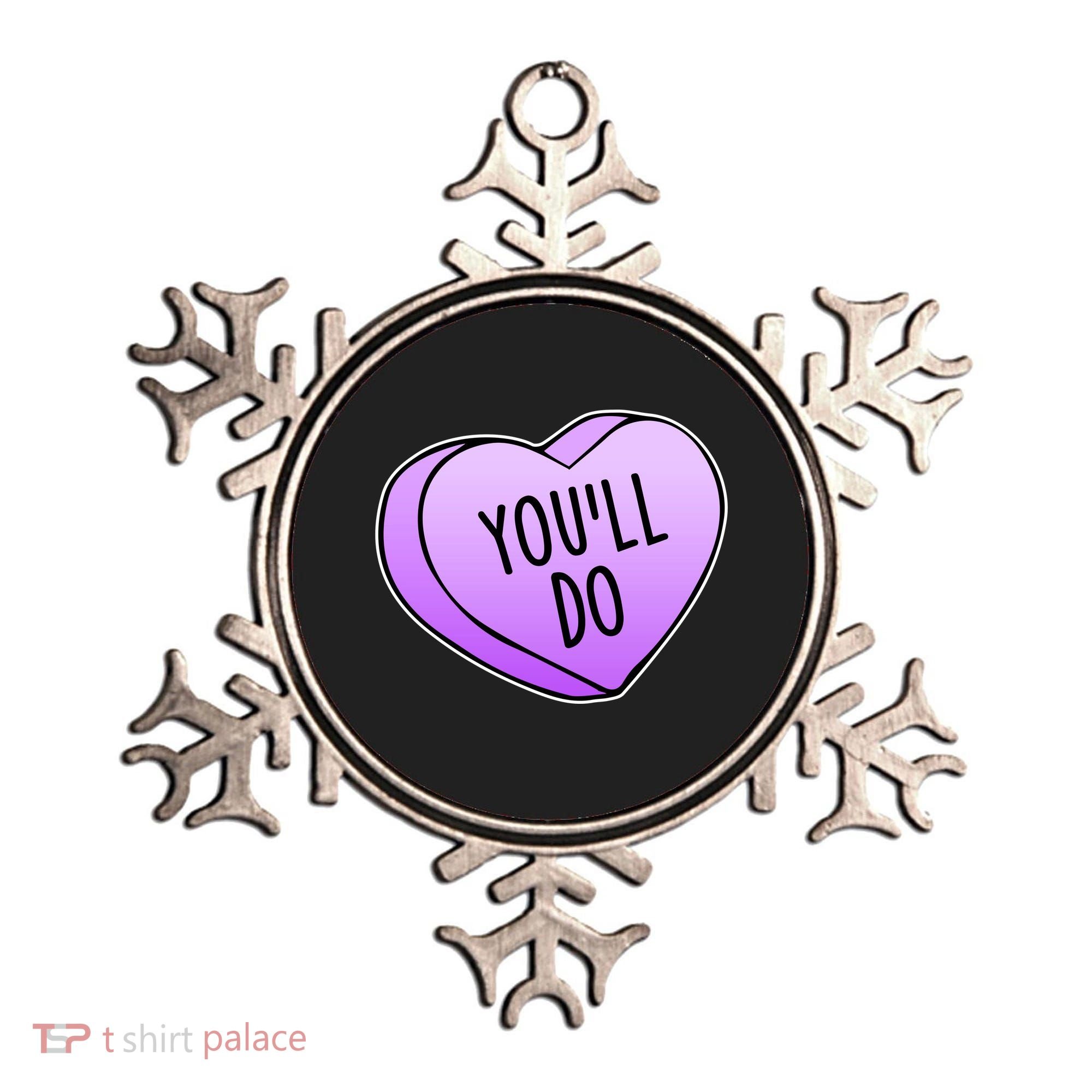 Funny Valentine's Day You'll Do Candy Heart Anti-Valentine Ornament