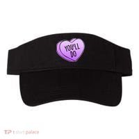 Funny Valentine's Day You'll Do Candy Heart Anti-Valentine Visor thumb 0
