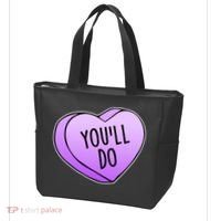 Funny Valentine's Day You'll Do Candy Heart Anti-Valentine Tote Bag thumb 3