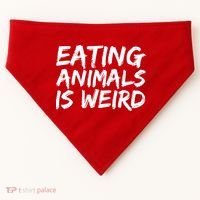 Funny Vegetarian  USA-Made Doggie Bandana thumb 0