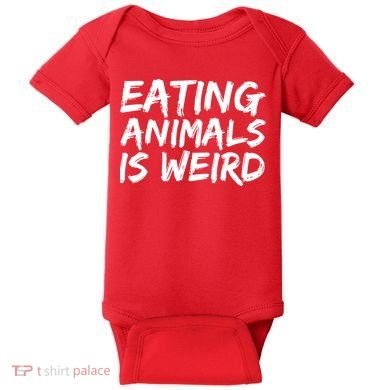 Funny Vegetarian  Baby Bodysuit