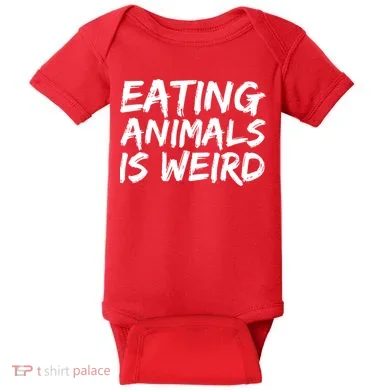 Funny Vegetarian  Baby Bodysuit