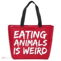 Funny Vegetarian  Tote Bag thumb 0