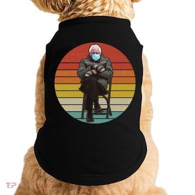 Funny Vintage Bernie Sanders Mitten Meme Doggie Tank
