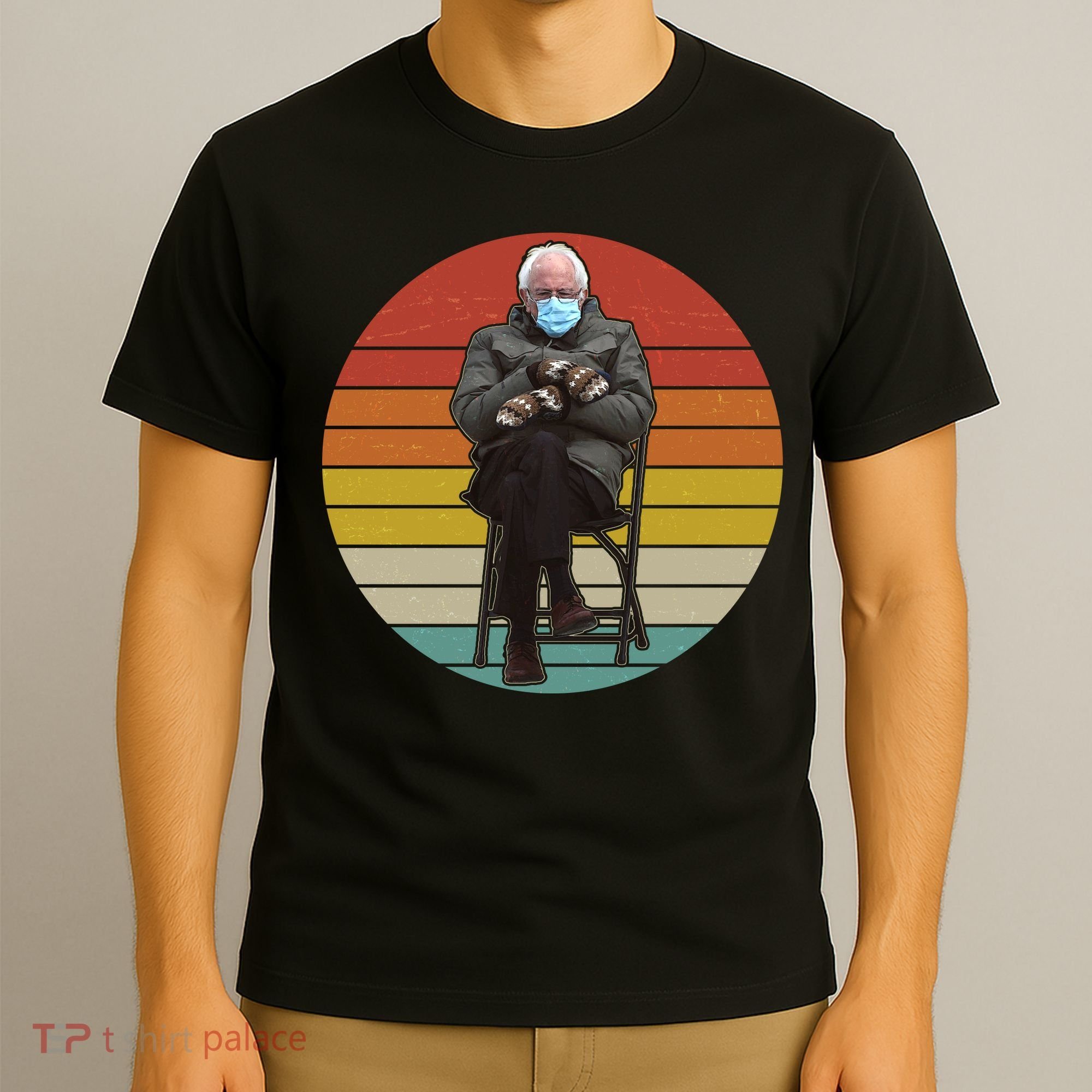 Funny Vintage Bernie Sanders Mitten Meme T-Shirt
