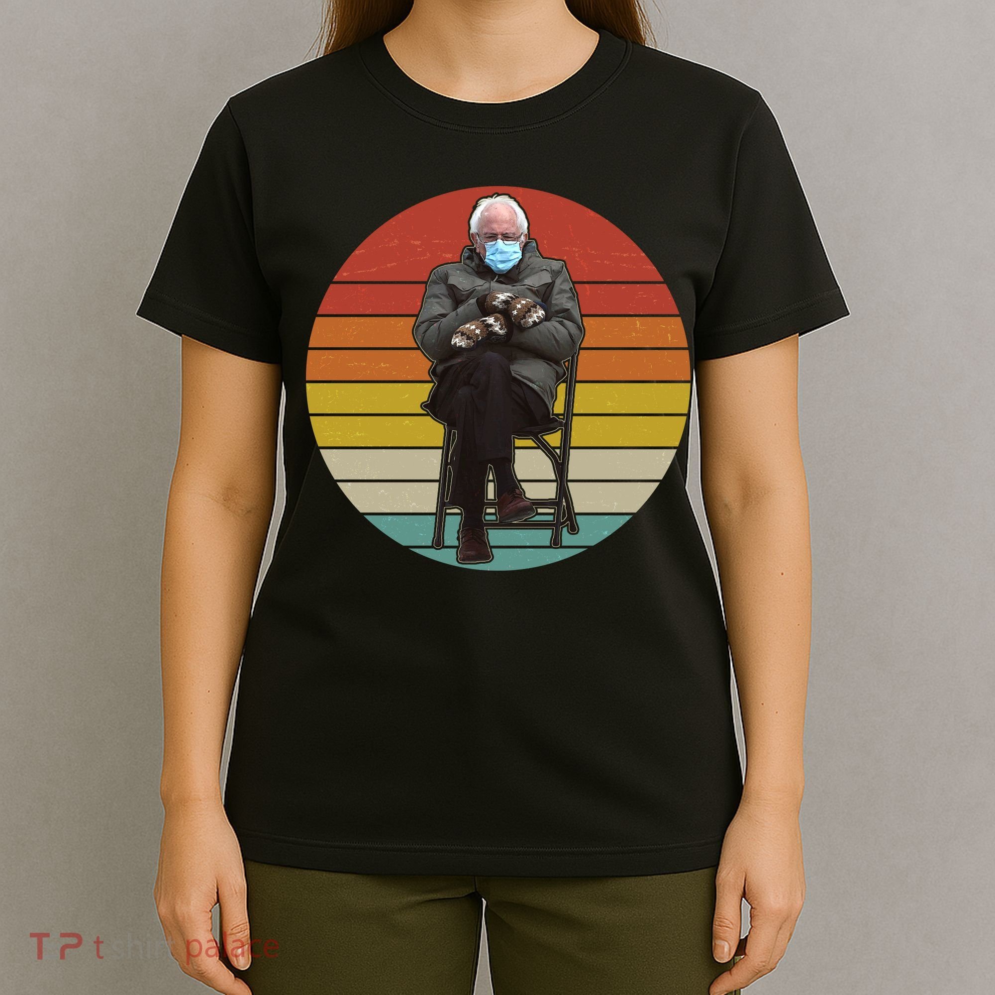Funny Vintage Bernie Sanders Mitten Meme T-Shirt