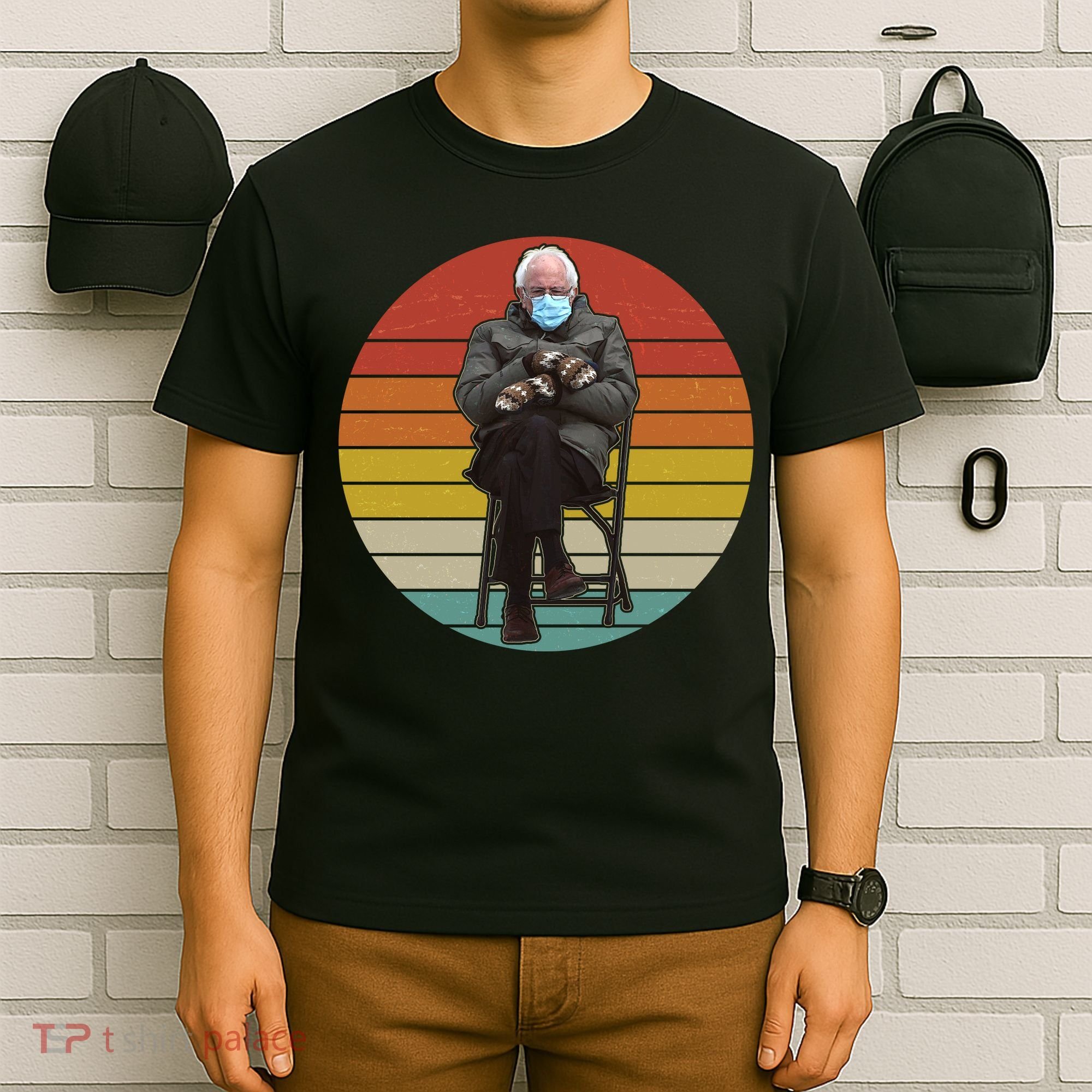 Funny Vintage Bernie Sanders Mitten Meme T-Shirt