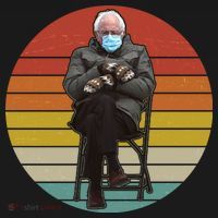 Funny Vintage Bernie Sanders Mitten Meme T-Shirt thumb 7