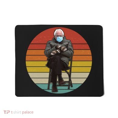 Funny Vintage Bernie Sanders Mitten Meme Mousepad