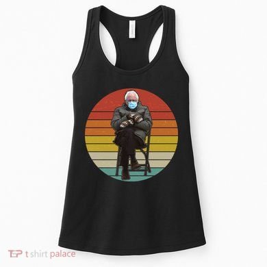 Funny Vintage Bernie Sanders Mitten Meme Women's Tank Top