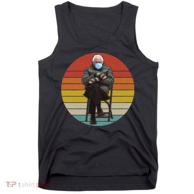 Funny Vintage Bernie Sanders Mitten Meme Tank Top