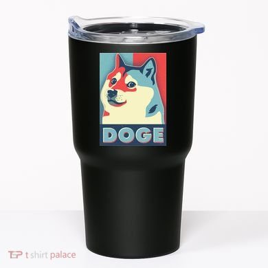 Funny Vintage Doge Meme Crypto Currency Tumbler