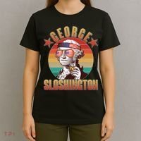 Funny Vintage George Sloshington T-Shirt thumb 4