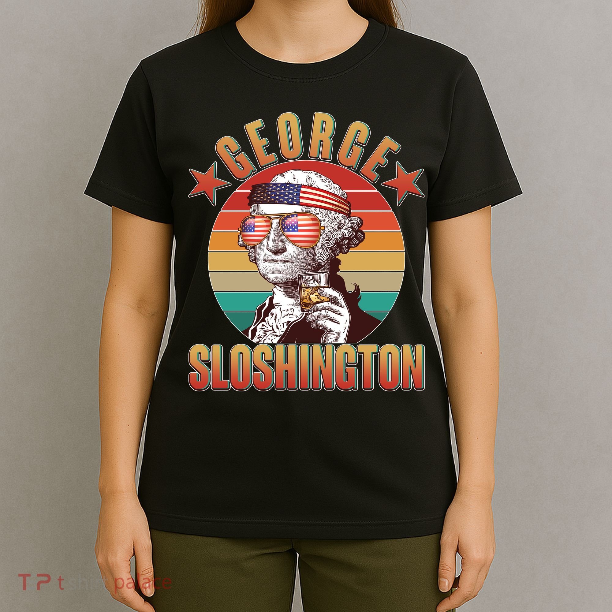 Funny Vintage George Sloshington T-Shirt