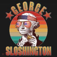 Funny Vintage George Sloshington T-Shirt thumb 7