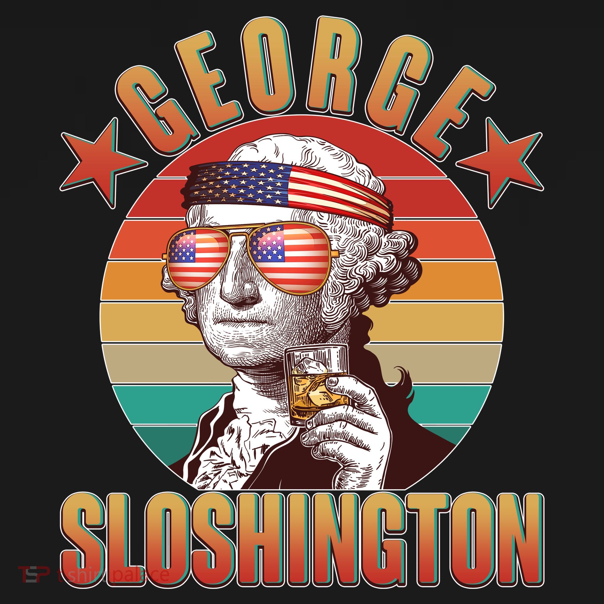 Funny Vintage George Sloshington T-Shirt