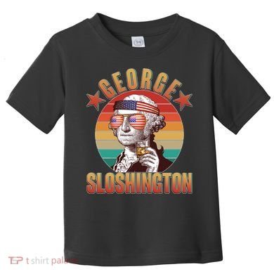 Funny Vintage George Sloshington Toddler T-Shirt