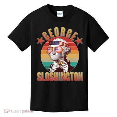 Funny Vintage George Sloshington Kids T-Shirt