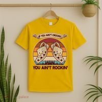 Funny Vintage If You Ain't Crocin' You Ain't Rockin T-Shirt thumb 2