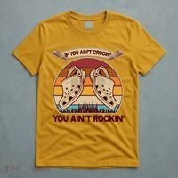 Funny Vintage If You Ain't Crocin' You Ain't Rockin T-Shirt thumb 5