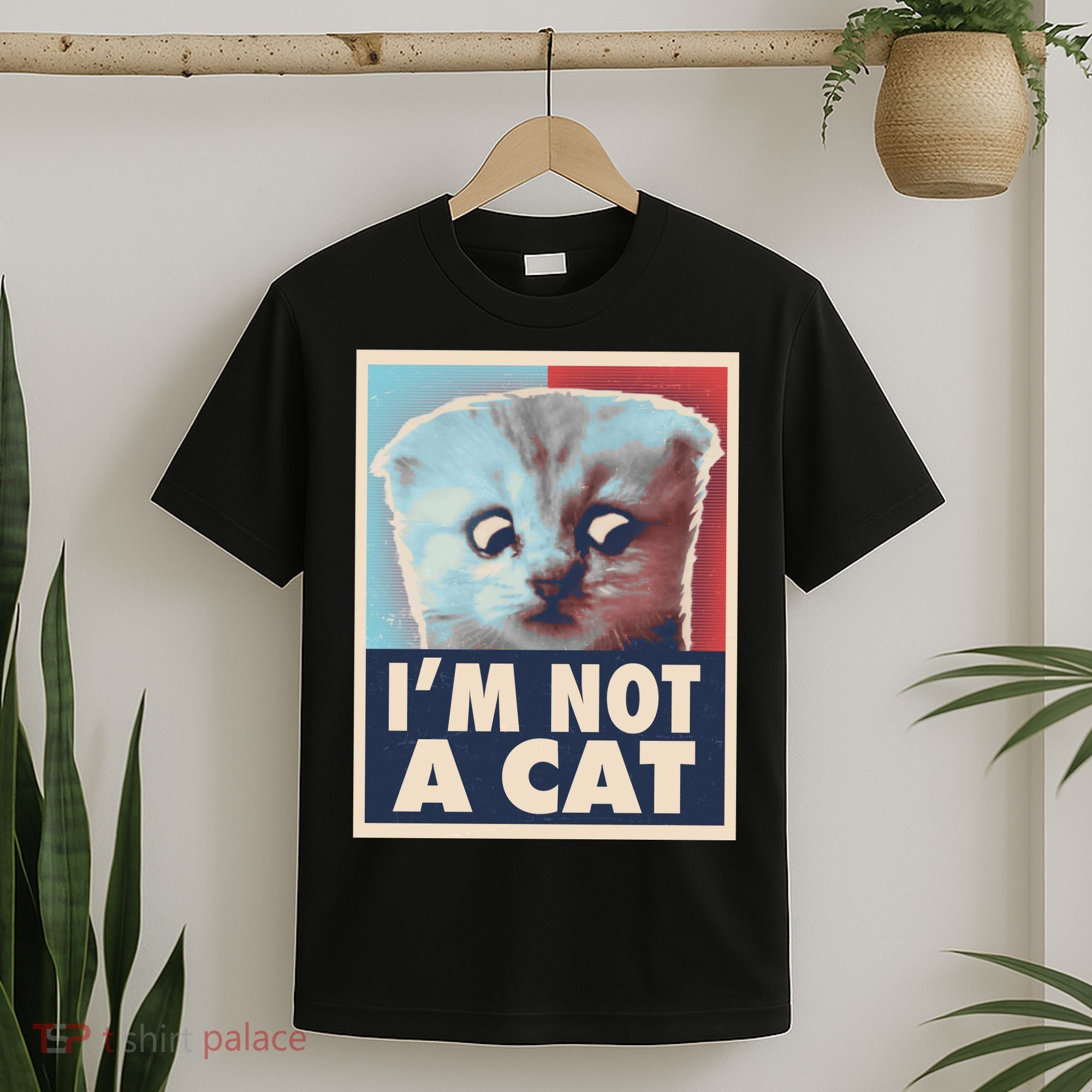 Funny Vintage I'm Not A Cat Zoom Lawyer Cat Meme T-Shirt