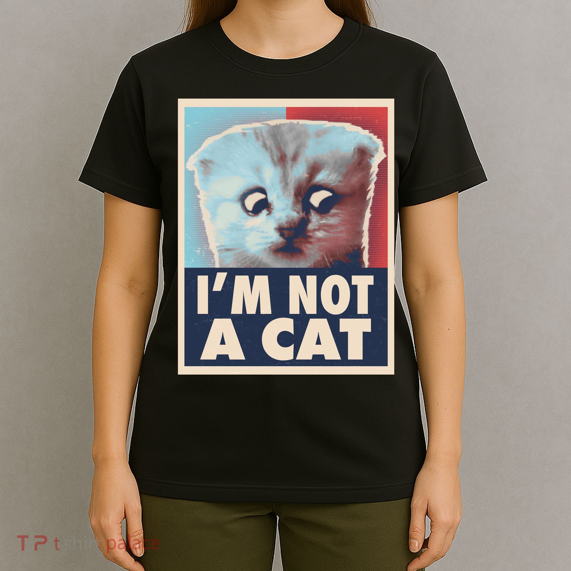 Funny Vintage I'm Not A Cat Zoom Lawyer Cat Meme T-Shirt