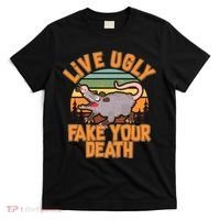Funny Vintage Live Ugly Fake Your Death T-Shirt thumb 0