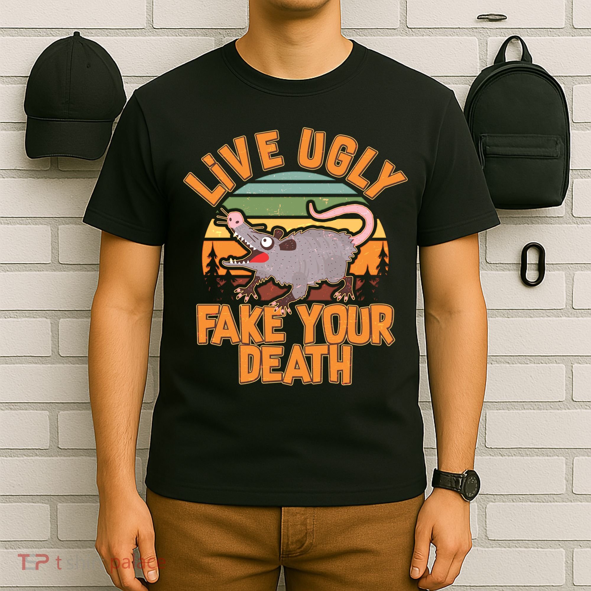 Funny Vintage Live Ugly Fake Your Death T-Shirt