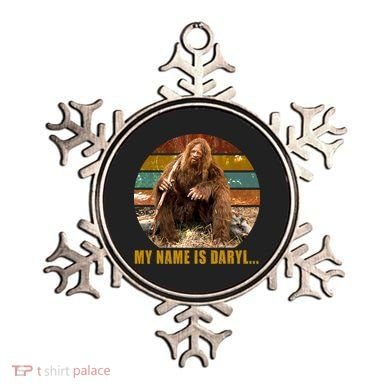 Funny Vintage My Name is Daryl Big Foot Ornament