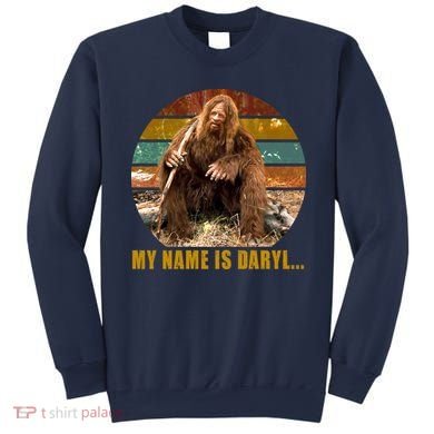 Funny Vintage My Name is Daryl Big Foot Sweatshirt