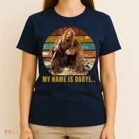 Funny Vintage My Name is Daryl Big Foot T-Shirt thumb 4