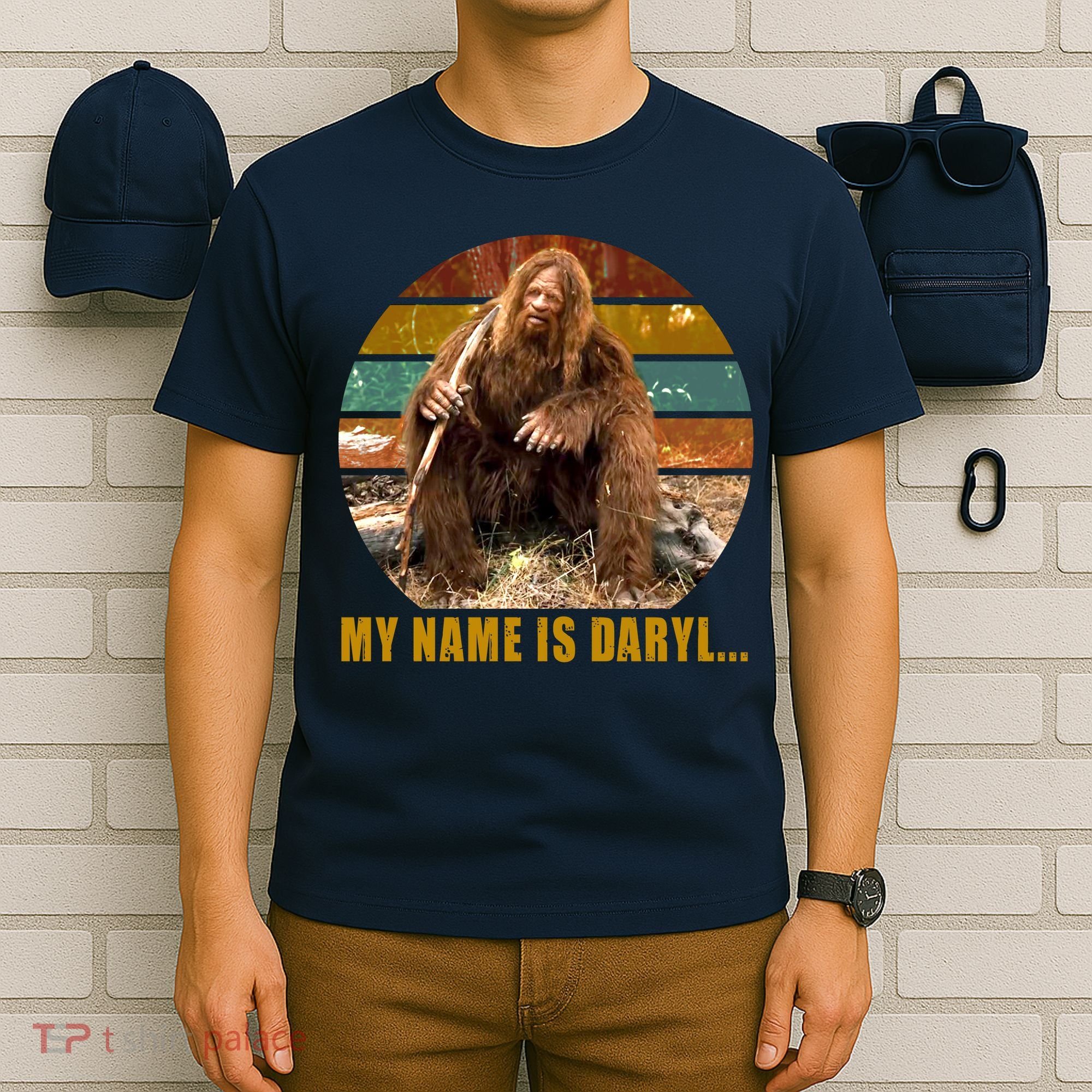 Funny Vintage My Name is Daryl Big Foot T-Shirt