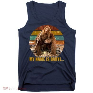 Funny Vintage My Name is Daryl Big Foot Tank Top