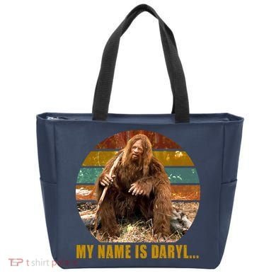 Funny Vintage My Name is Daryl Big Foot Tote Bag