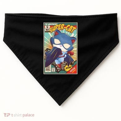 Funny Vintage The Ameowzing Super-Cat Comic Cover USA-Made Doggie Bandana