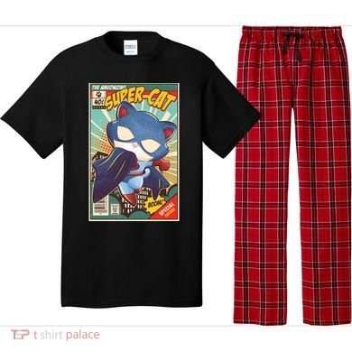 Funny Vintage The Ameowzing Super-Cat Comic Cover Pajama Set