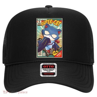 Funny Vintage The Ameowzing Super-Cat Comic Cover Hat