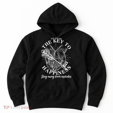 Funny Vintage The Key to Happiness Hoodie