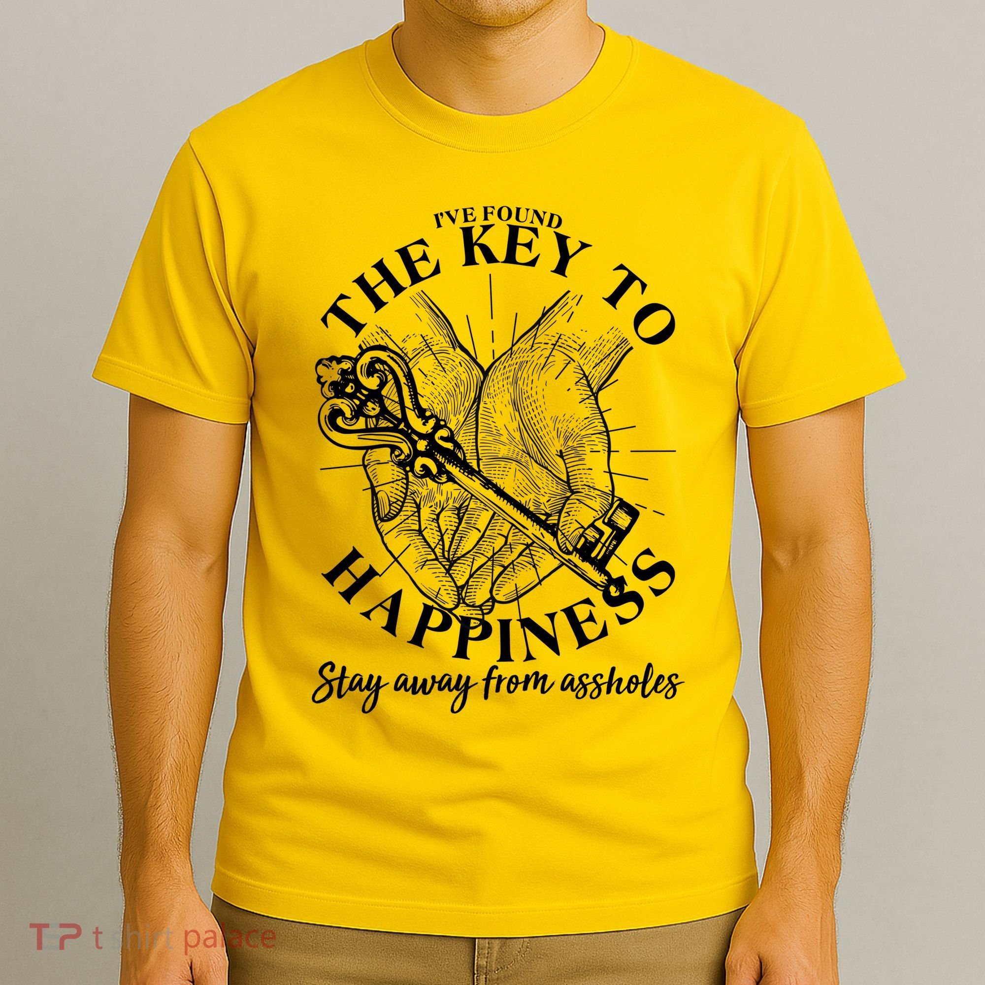 Funny Vintage The Key to Happiness T-Shirt