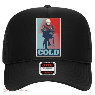 Funny Vintage Vote Cold Poster Bernie Sanders Mitten Meme Hat