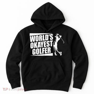 Funny Vintage World's Okayest Golfer Hoodie