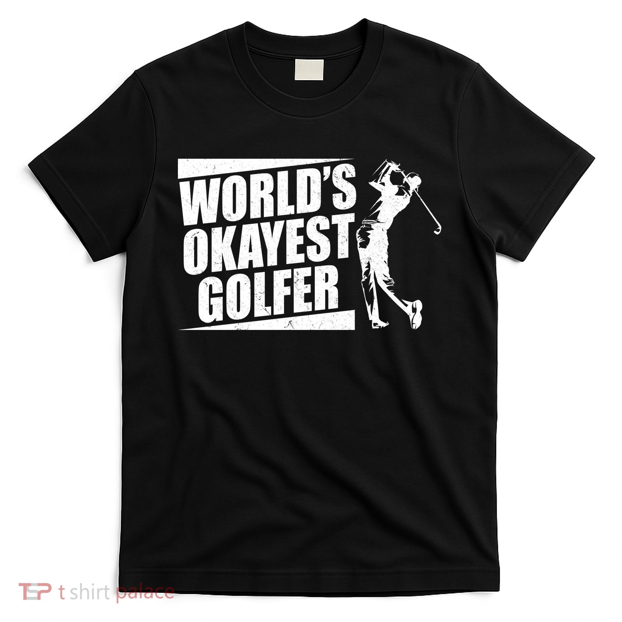 Funny Vintage World's Okayest Golfer T-Shirt