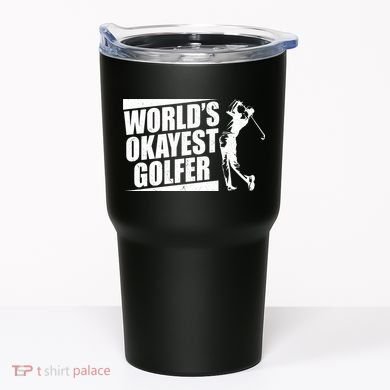 Funny Vintage World's Okayest Golfer Tumbler