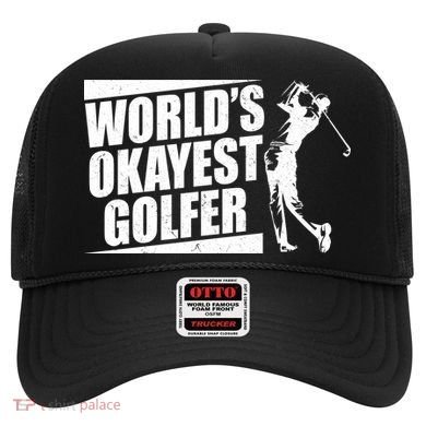 Funny Vintage World's Okayest Golfer Hat