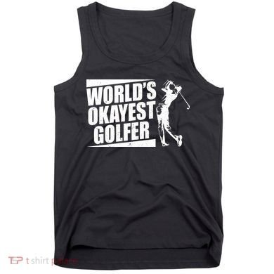 Funny Vintage World's Okayest Golfer Tank Top