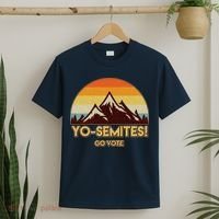 Funny Vintage Yo-Semites Go Vote Anti Trump T-Shirt thumb 2