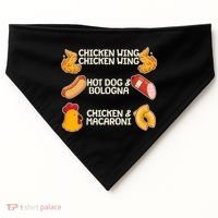Funny Viral Chicken Wing Song Meme USA-Made Doggie Bandana thumb 0